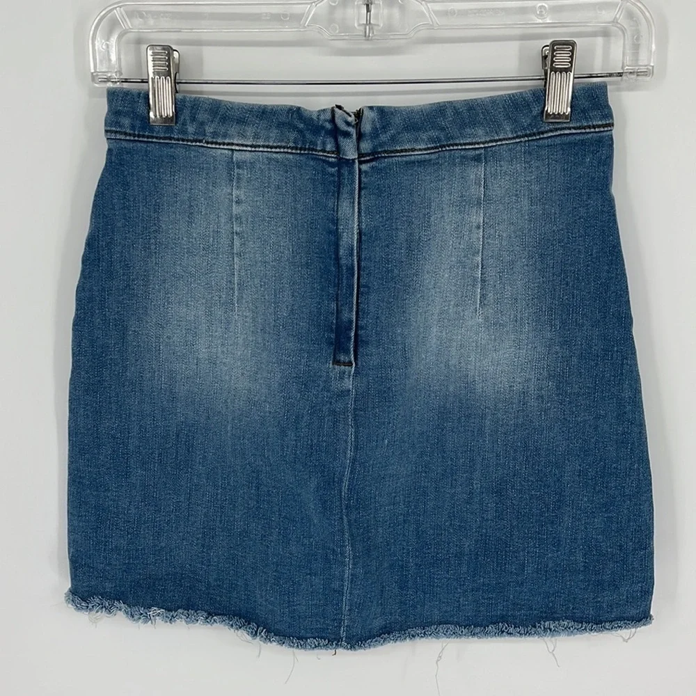 Reformation Jeans Denim Mini Evie Skirt Barbados Medium Wash Women’s Size 27
